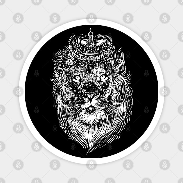 Crowned Lion Magnet by madeinchorley